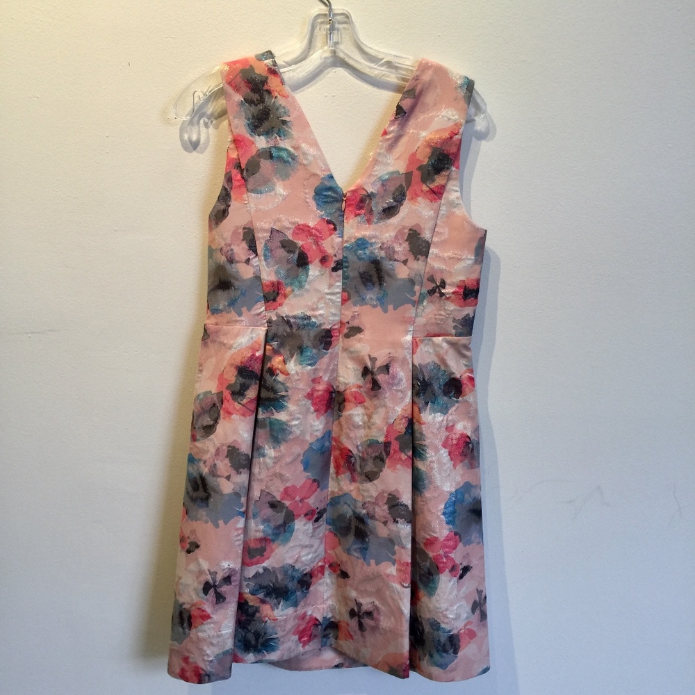 Rebecca Taylor Poppy print Brocade Fit and Flare - Picture 5 of 5